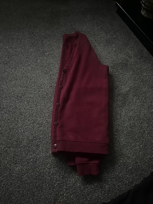  — Age 12-13 years burgundy cardigan