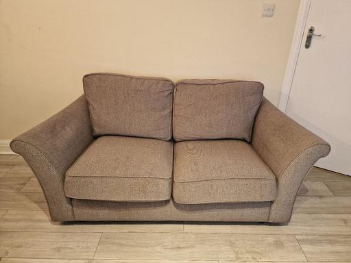  — Large 2 Seat grey fabric sofa