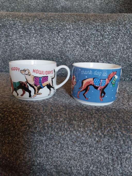  — 2 Cath Kidston Xmas Ceramic Cups