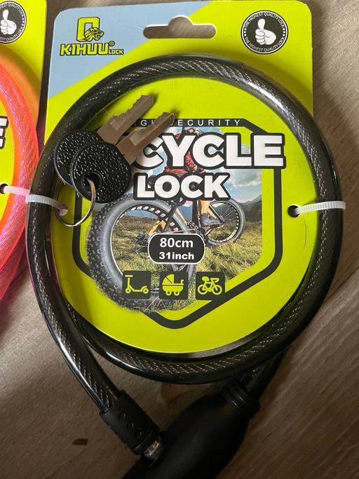  — New bike locks 2£ each