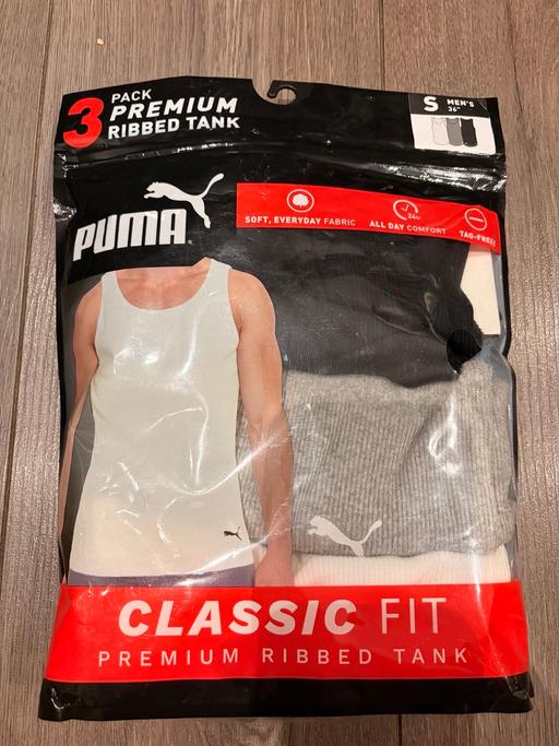  — PUMA Men's Men's 3 Pack Ribbed Tank Tops