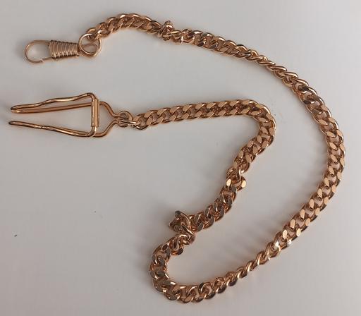  — Gold Plated Curb Pocket Watch Chain