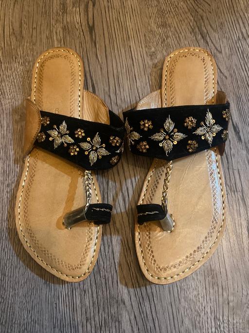  — Black Velvet Sandal