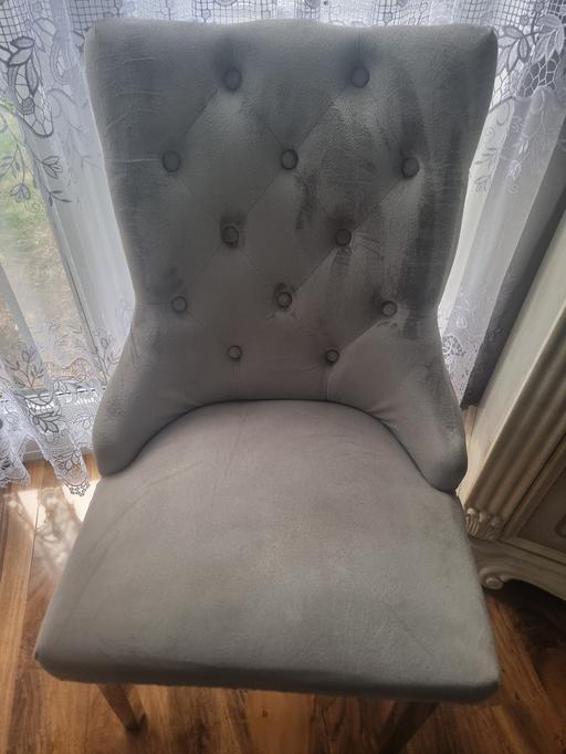  — 4 velvet belgravia dinning chairs