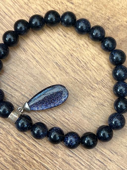  — Blue glitter bracelet