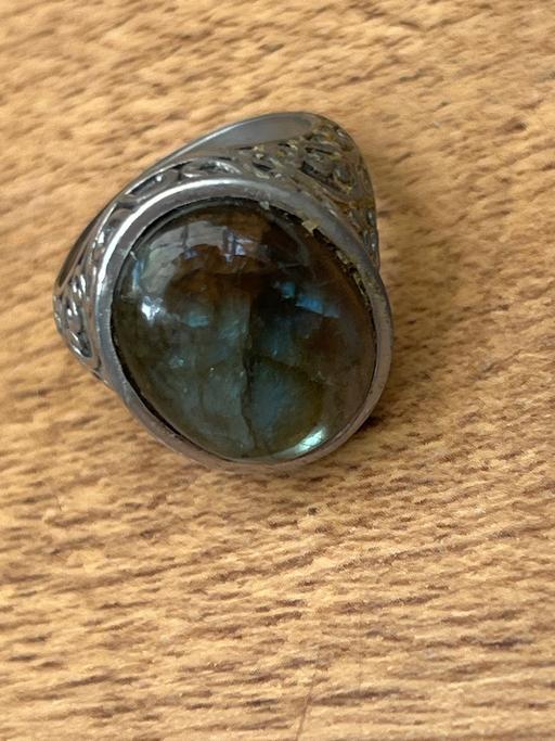  — Vintage chunky labradorite ring