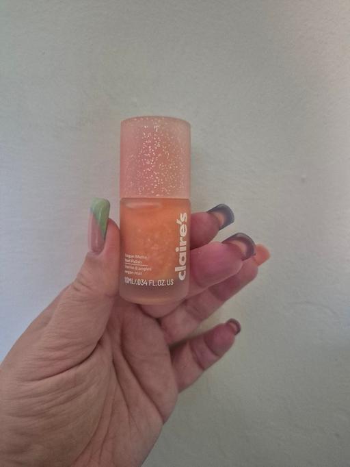  — new Claires Orange Glitter Nail Polish