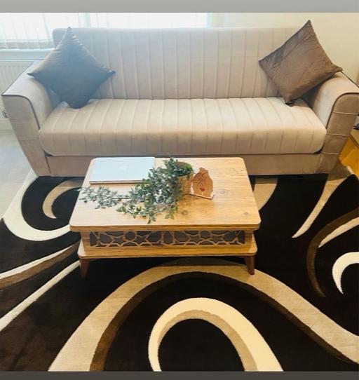  — Sofa bed , coffee table & rug