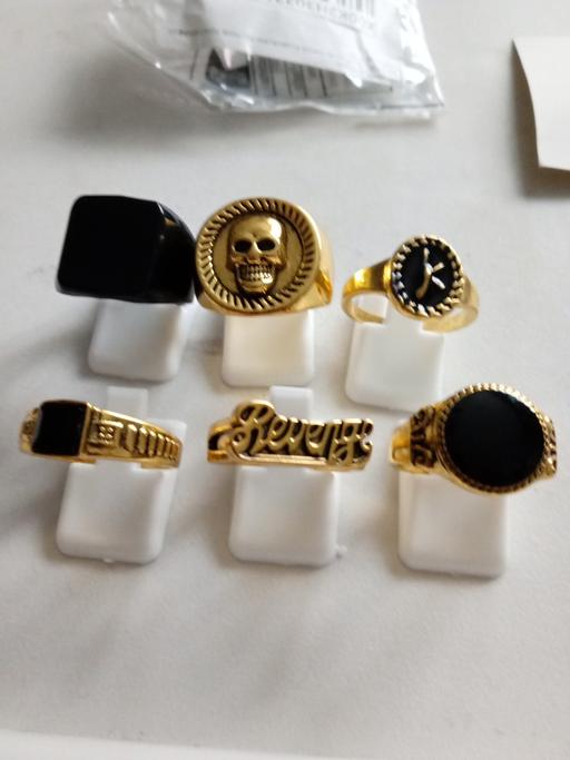  — joblot of 6 GOTHIC RINGS