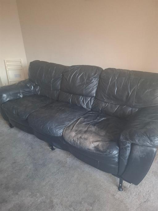  — leather sofa