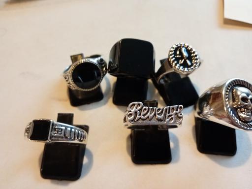  — £4 JOBLOT OF GOTHIC THEMED RINGS
