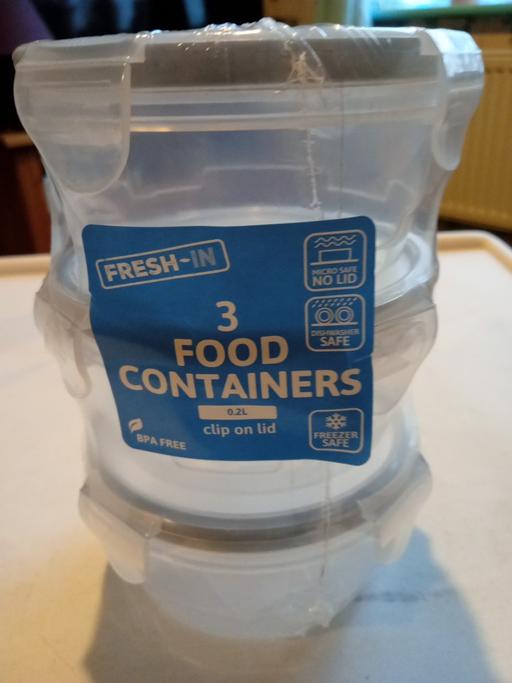  — new pack of 3 FOOD CONTAINERS