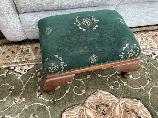  — Vintage oak footstool