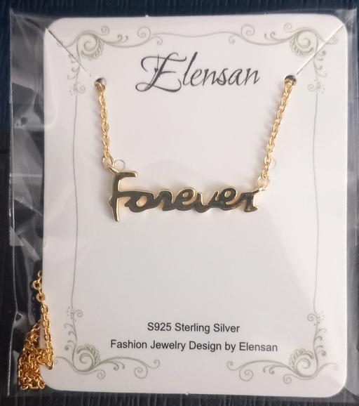  — hallmarked sterling silver forever necklace