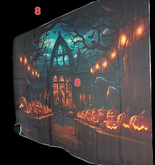  — Halloween backdrop 8ft x 6ft new