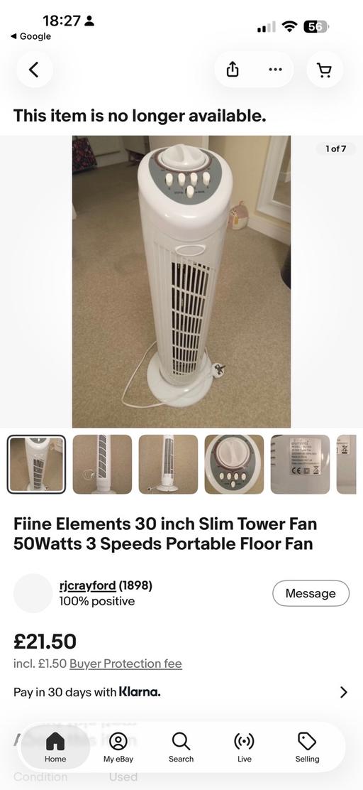  — 2 electric fans