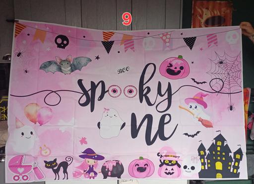  — Halloween spooky banner 6ft x 4ft roughly. ne