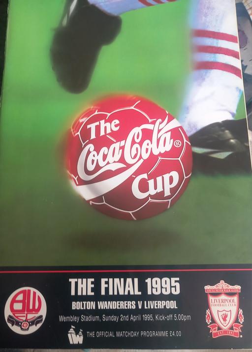  — 1995 Coca-Cola League Cup Final programme