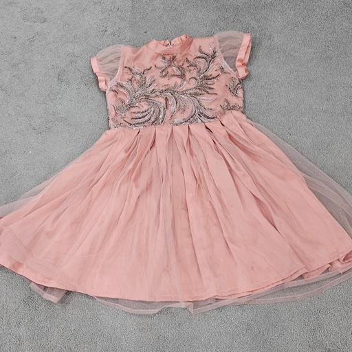  — Blush Pink Girls Party Dress