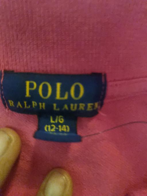  — Polo Ralph Lauren Pink Polo Dress L Large Log