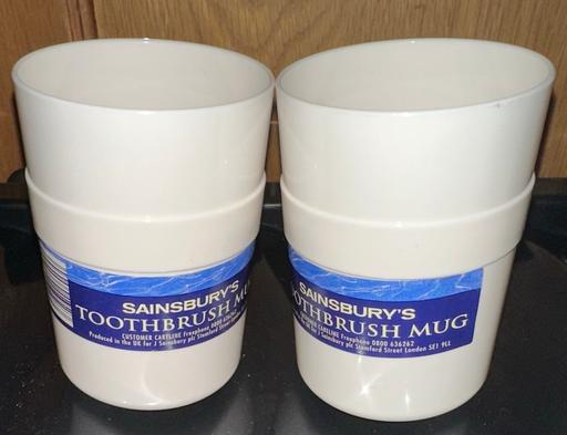  — Sainsbury’s tooth mugs x2