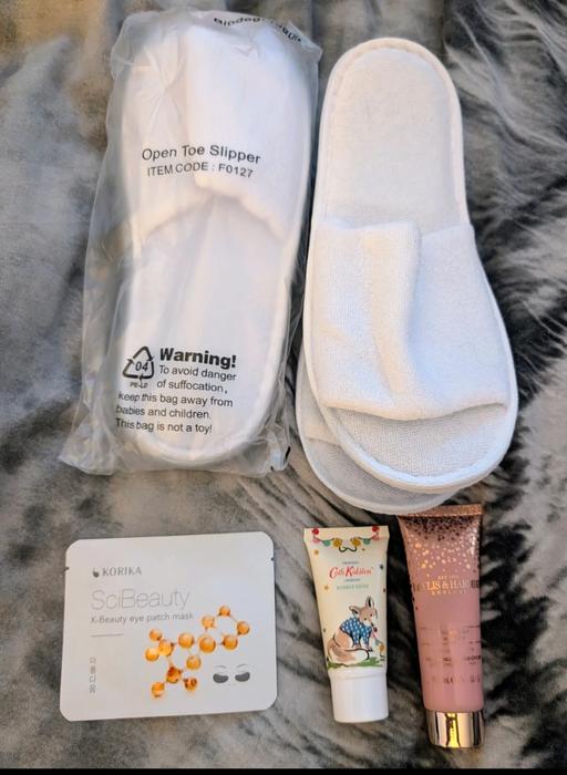  — Brand New Slippers and Cream set