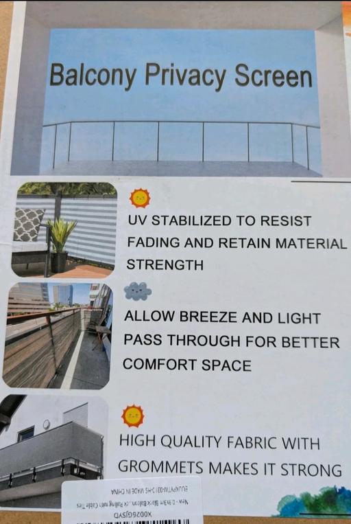  — Brand New Privacy Screen for Balconies