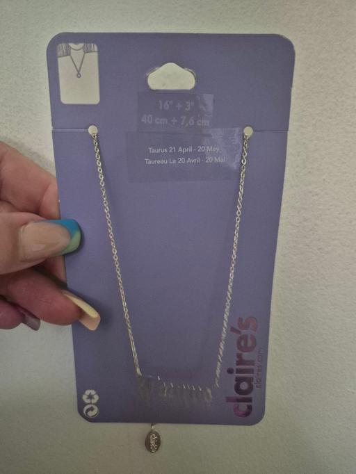  — new Claires Taurus Necklace