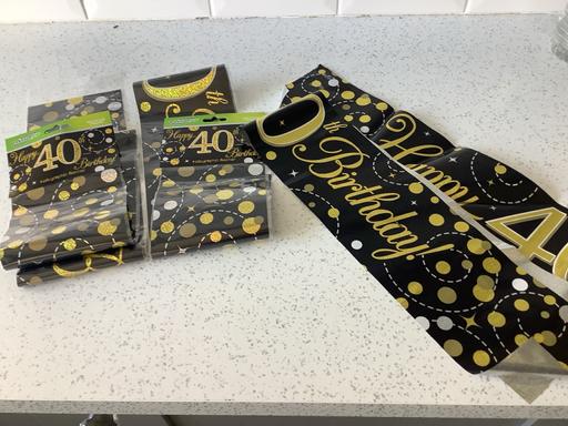  — 40th birthday banners