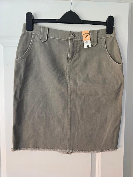  — Matalan grey denim skirt - uk10 bnwt