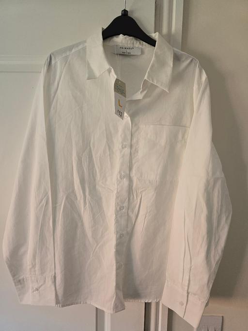  — Primark white men's shirt - large - bnwt