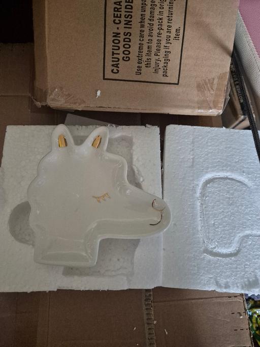  — new Llama Ceramic Trinket Dish