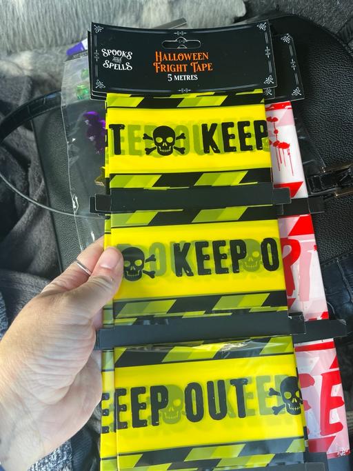  — Halloween tape 2£ each
