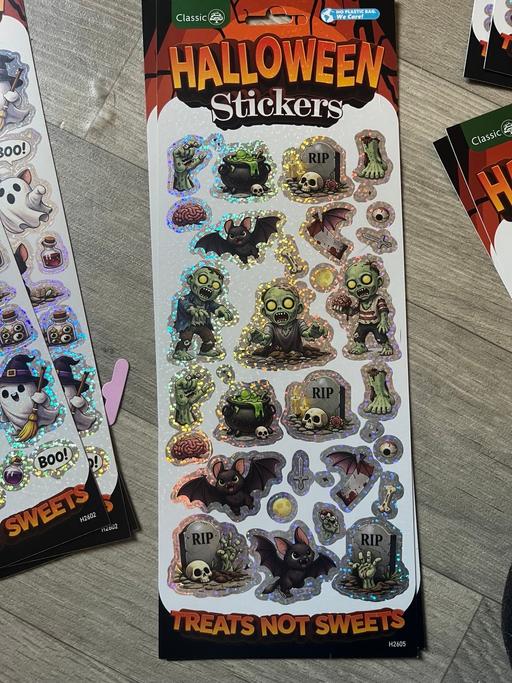  — Halloween stickers 1£ a sheet