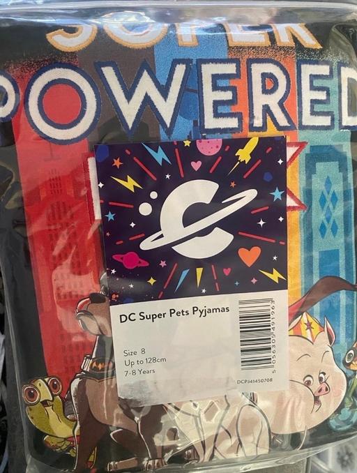  — Boys dc super pets pyjamas age 7-8 years