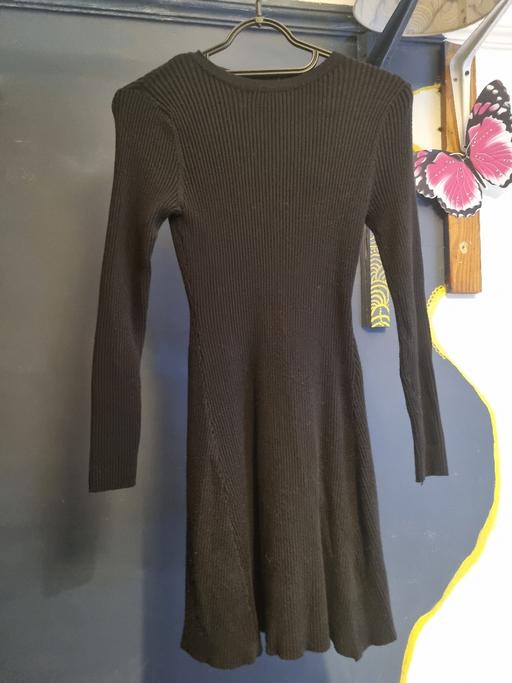  — Primark Black Ribbed Knit Dress - Size M