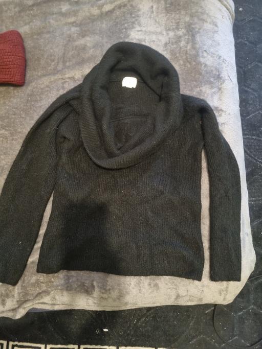 — H&M Black Cowl Neck Sweater Size S Good Condi