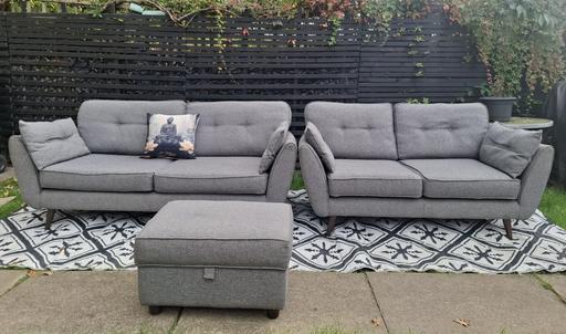  — Grey DFS French Connection Sofas..3&2