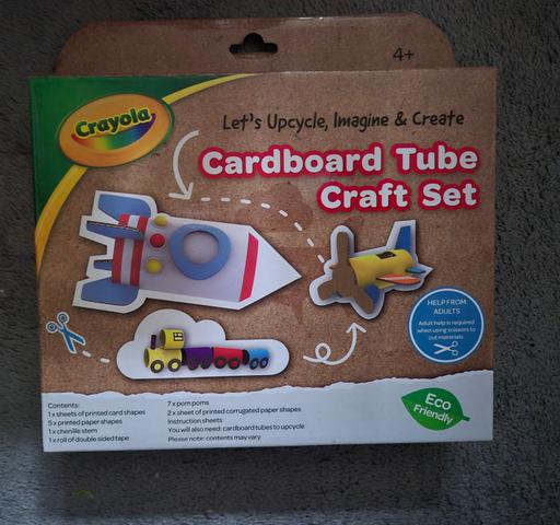  — new Crayola Cardboard Tube Craft Set