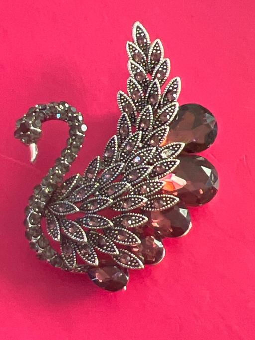  — Lovely swam brooch