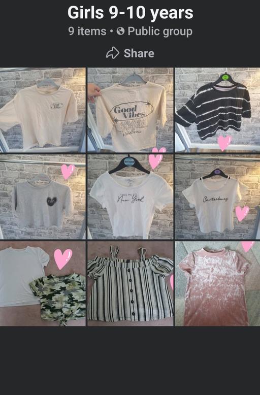  — girls 9-10 years tops bundle