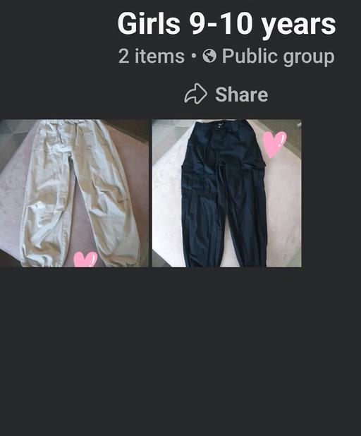  — girls 9-10 years x2 pairs of trousers matalan