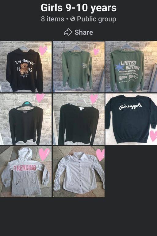  — girls 9-10 years jumpers, river island shirt