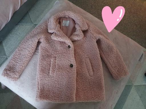  — girls age 9-10 years blush pink coat