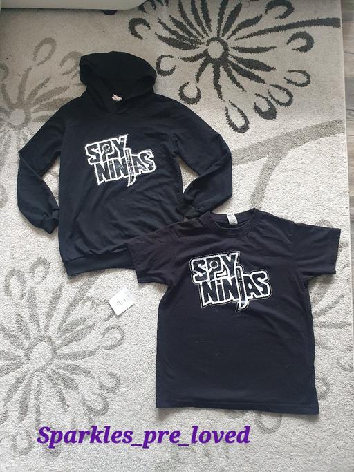  — unisex age 9-10 years spy ninjas jumper + top