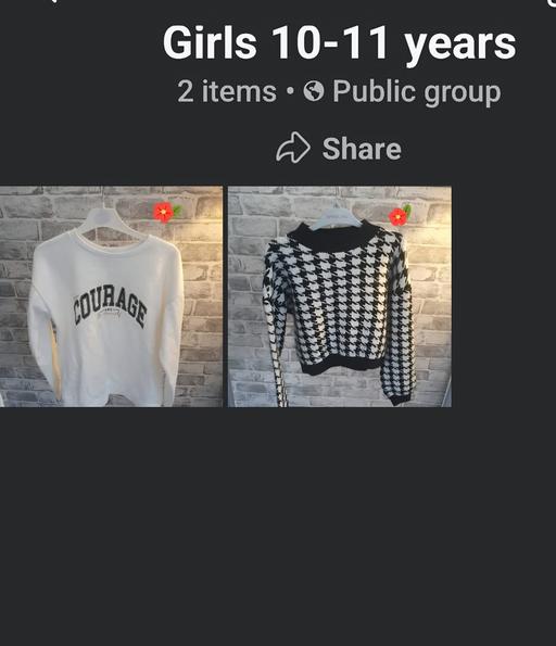  — girls 10-11 years x2 jumpers