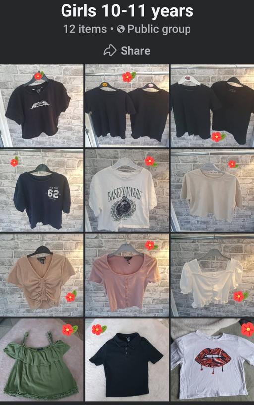 — girls 10-11 years bundle of to tops