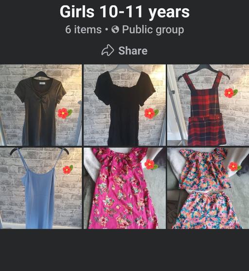  — girls 10-11 years dresses and set bundle