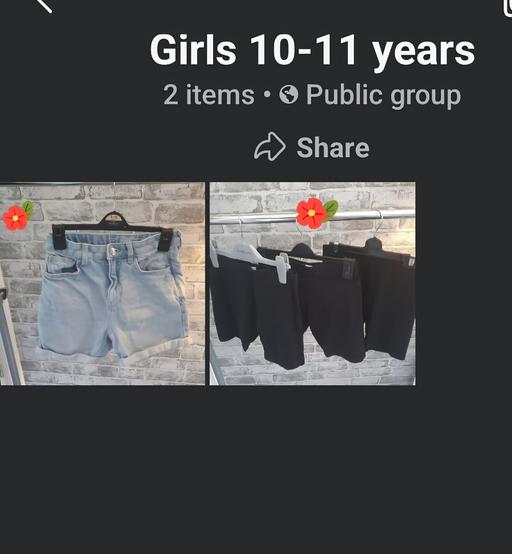  — girls 10-11 years shorts bundle
