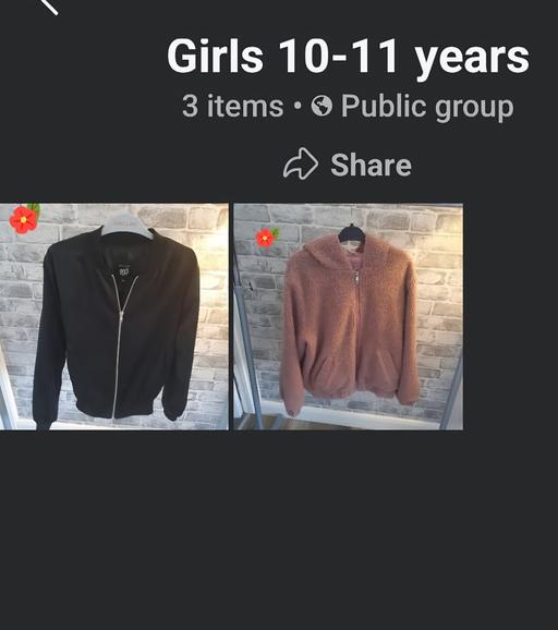  — girls 10-11 years jackets x2